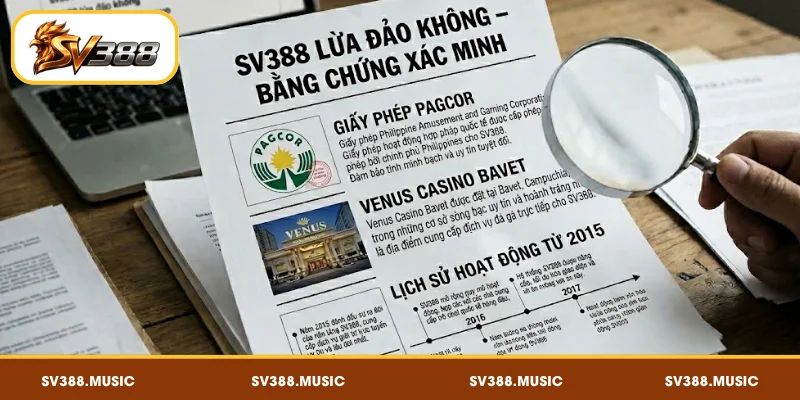 SV388 Lừa Đảo Không – Đại Lý Xác Minh Giấy Phép 2 Đánh giá SV388 lừa đảo không dựa trên dữ liệu xác minh