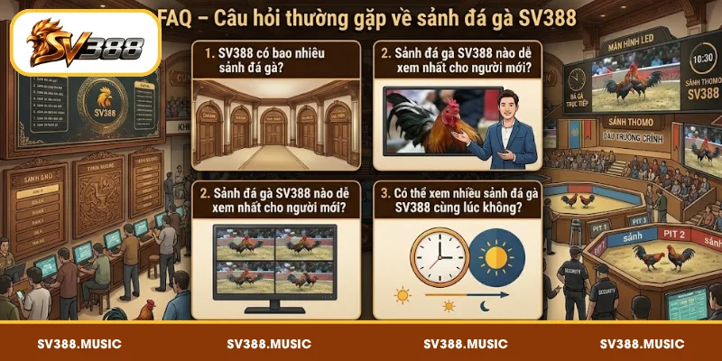 FAQ – Câu hỏi thường gặp về sảnh đá gà SV388