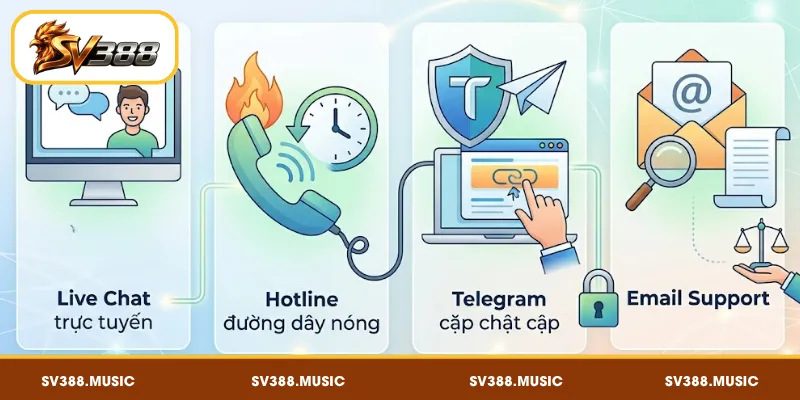 Thông tin liên hệ với đại lý SV388